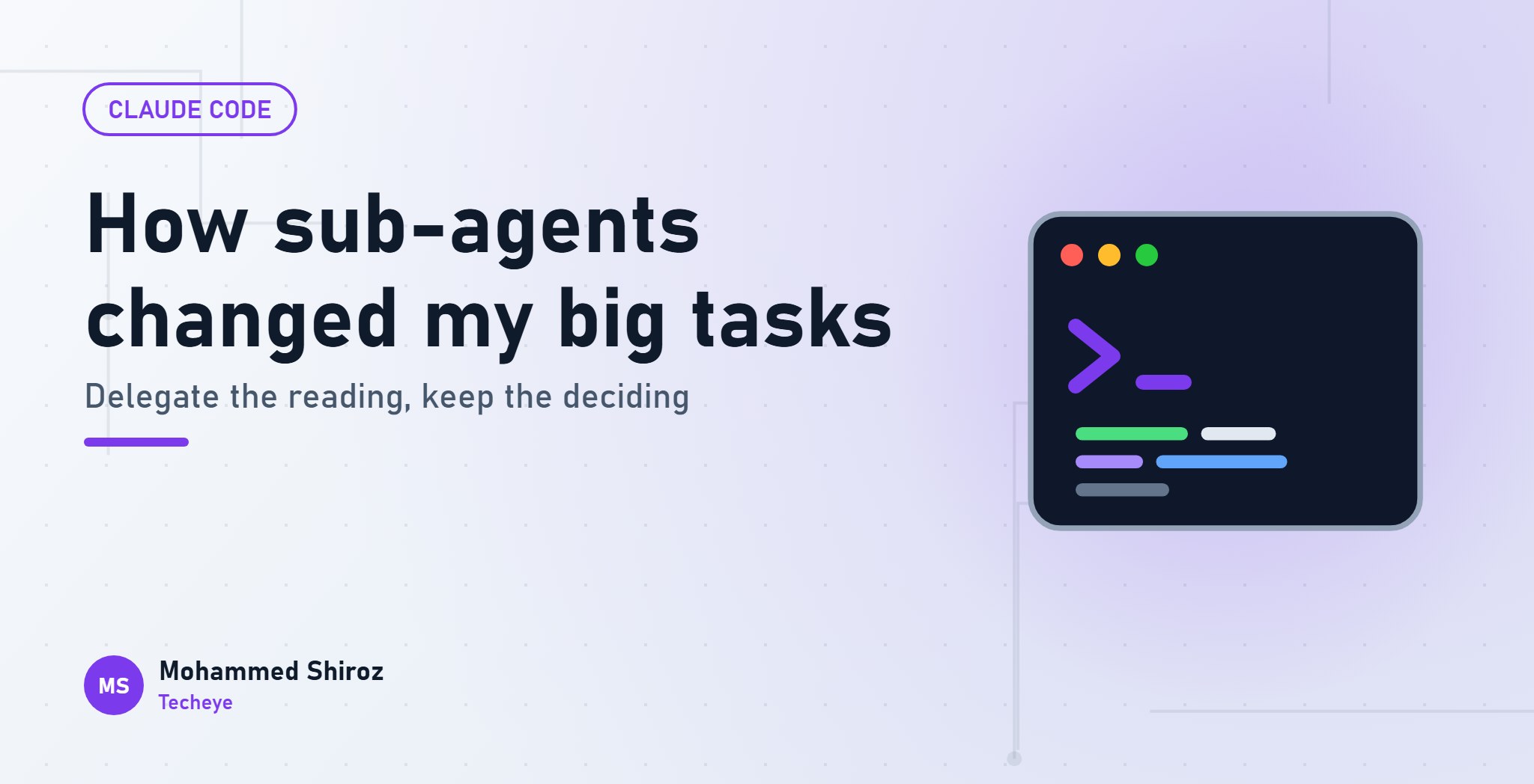 How AI Sub-Agents Changed the Way I Handle Big Codebase Tasks