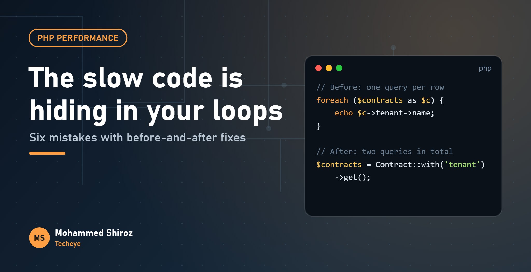 PHP Performance Mistakes Hiding in Your Loops and Queries