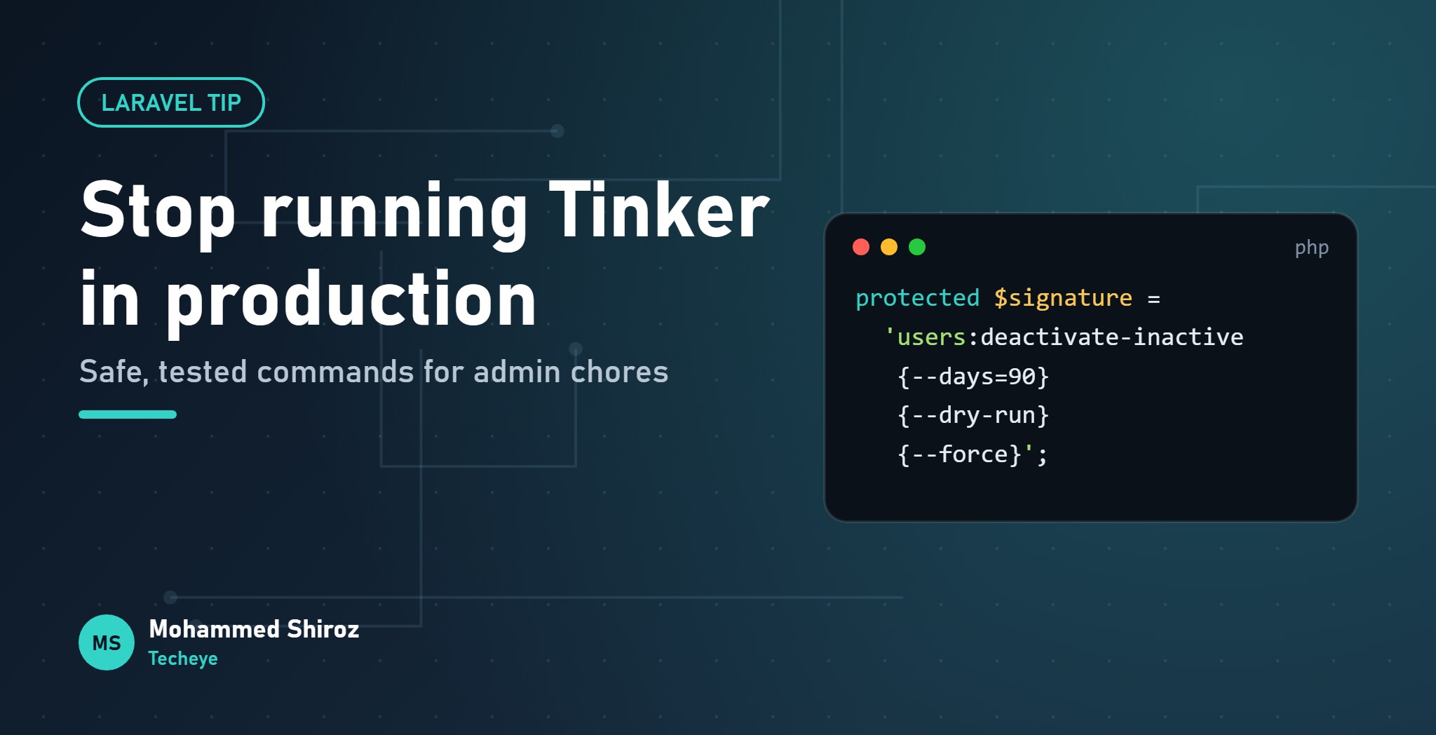 Stop Running Tinker in Production: Artisan Commands for Everyday Admin Tasks