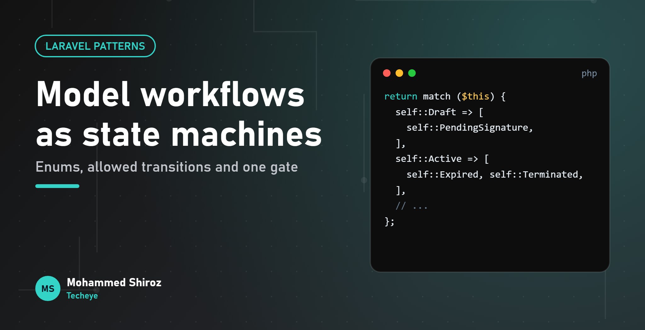 State Machines for Business Workflows: Stop Letting Any Code Set Any Status