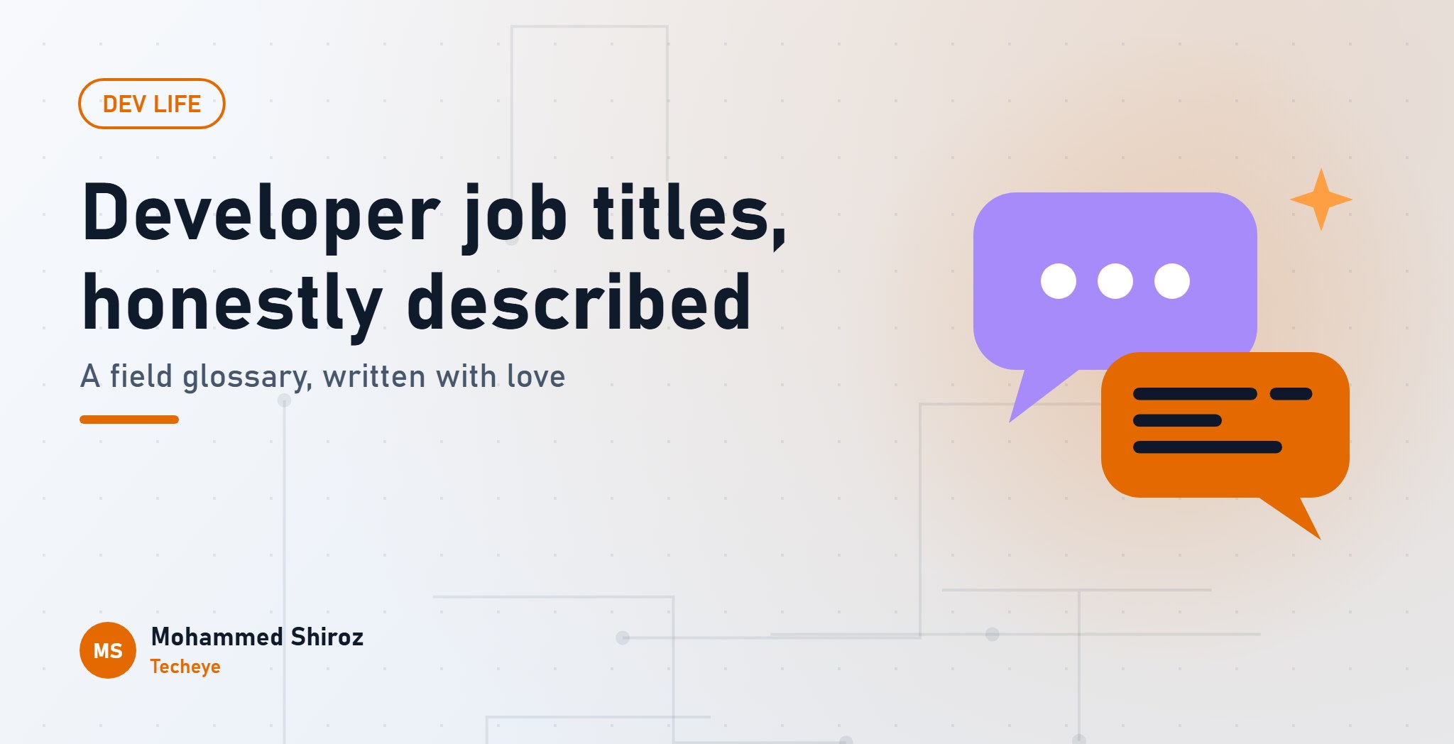 Developer Job Titles, Honestly Described