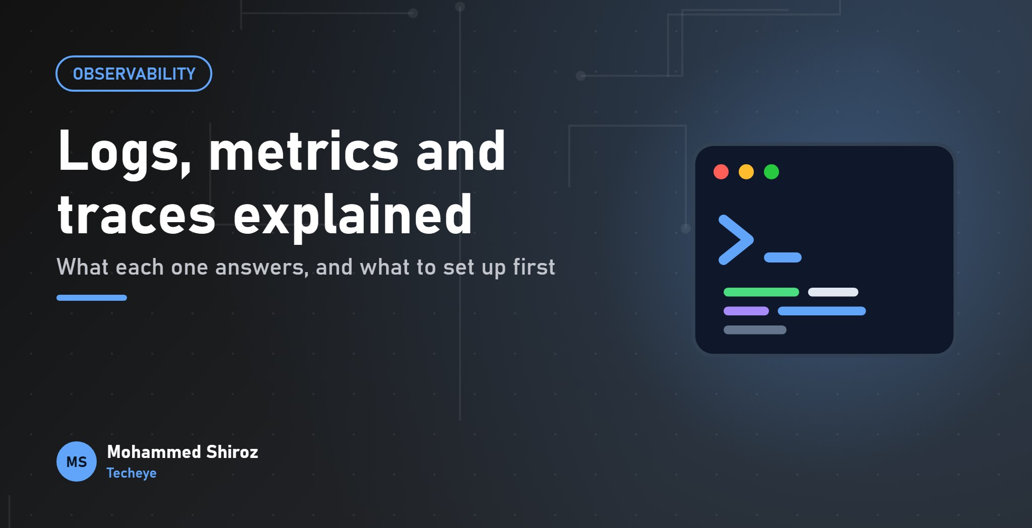 Observability Explained: Logs, Metrics and Traces (and Where to Start)