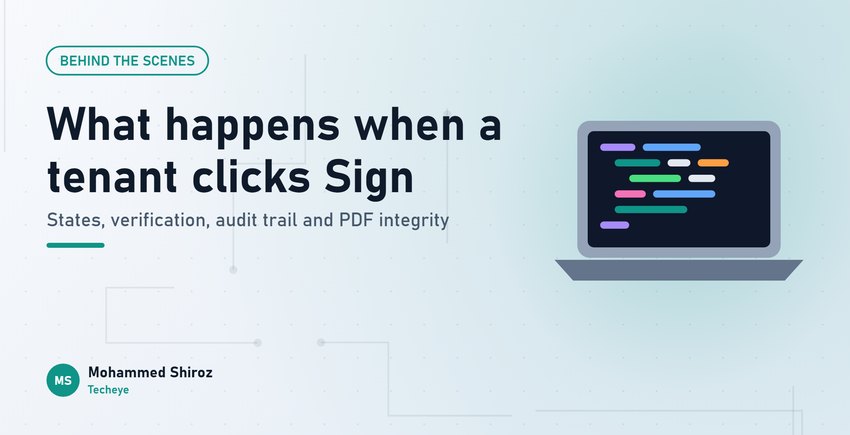 How E-Signing Works in a Property Management System