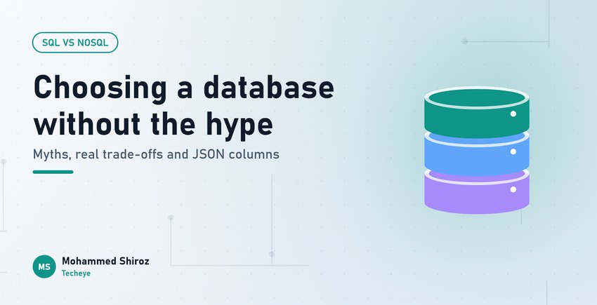 SQL vs NoSQL: How to Choose a Database Without the Hype