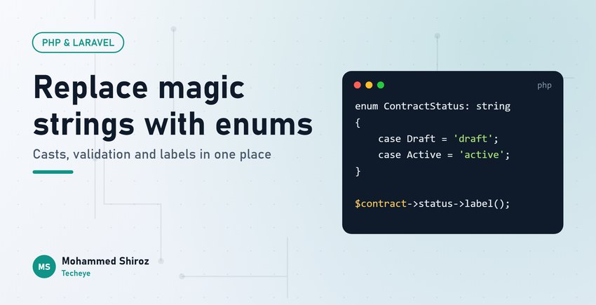 PHP Enums in Laravel: Replacing Magic Strings for Good