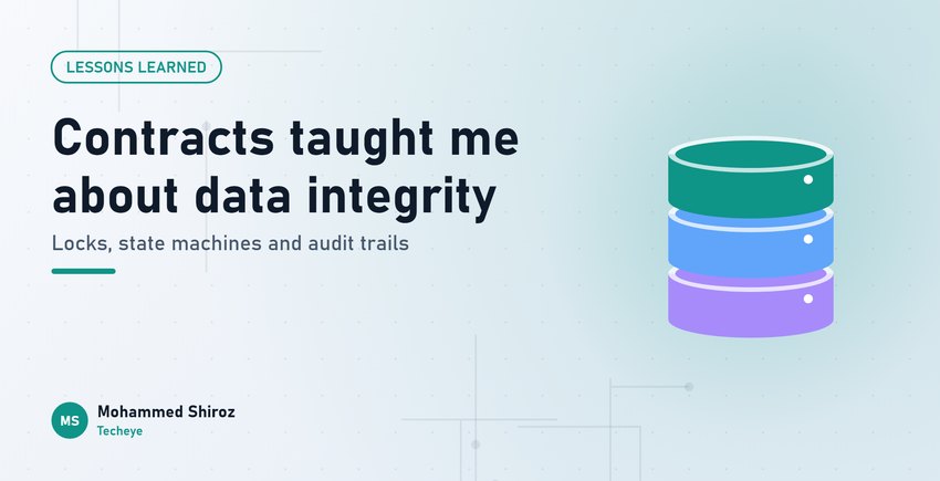 What Building a Contract Management Module Taught Me About Data Integrity
