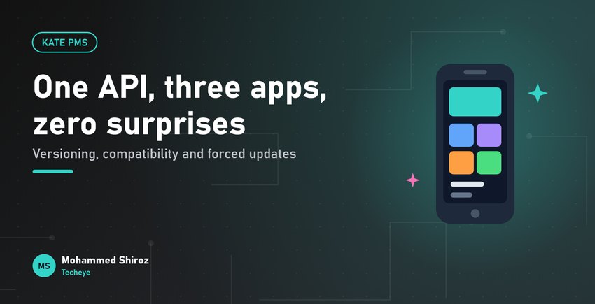 One API, Three Apps: Keeping a Mobile App and a Web Portal in Sync