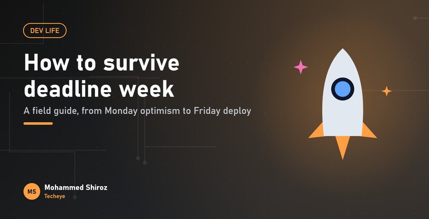The Developer's Guide to Surviving Deadline Week